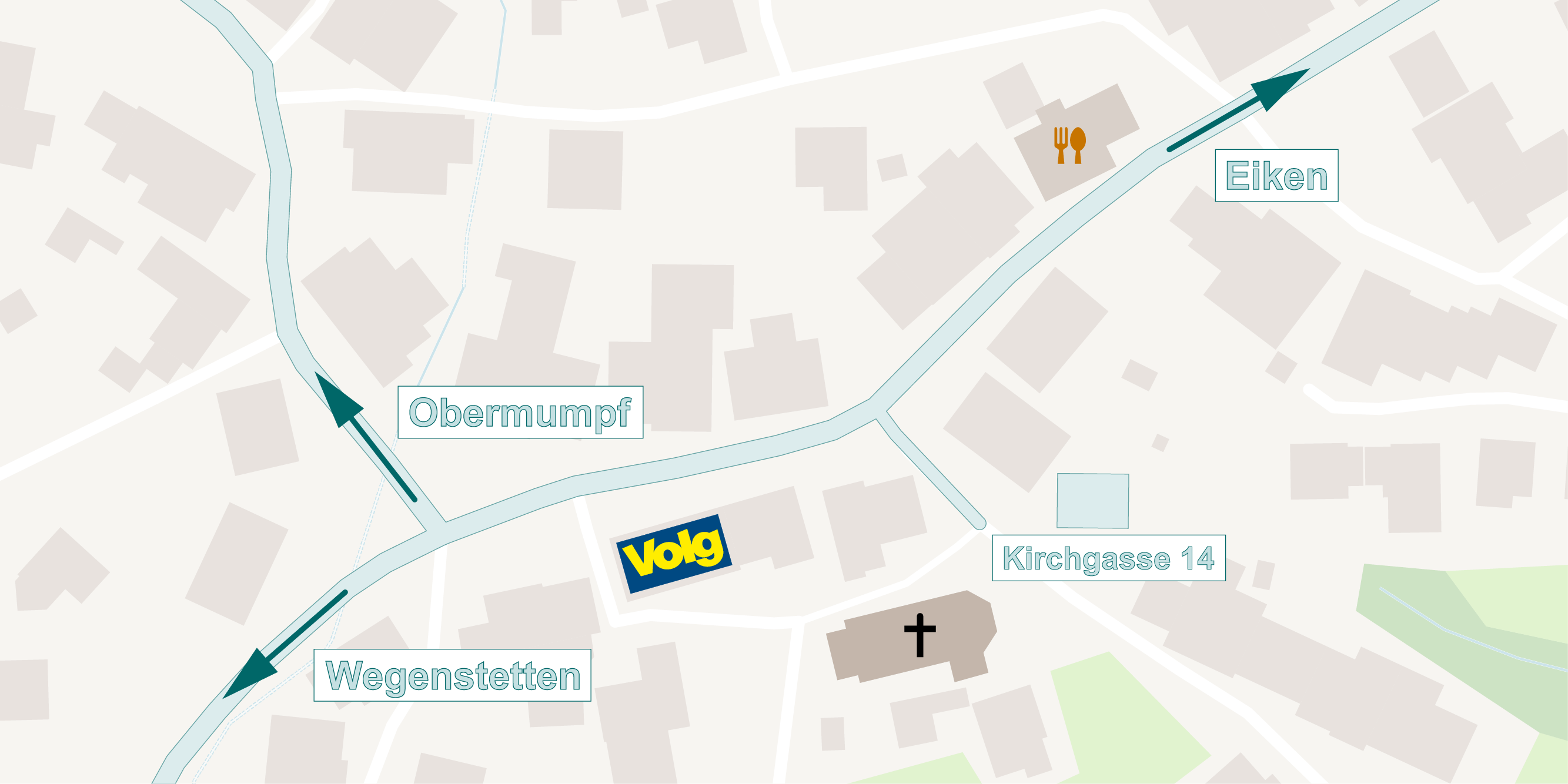 Therapie im Dorf lageplan